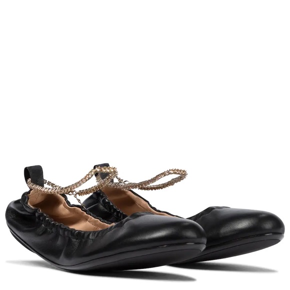 Gianvito Rossi | Black embellished ballet flats - Picture 2 of 9